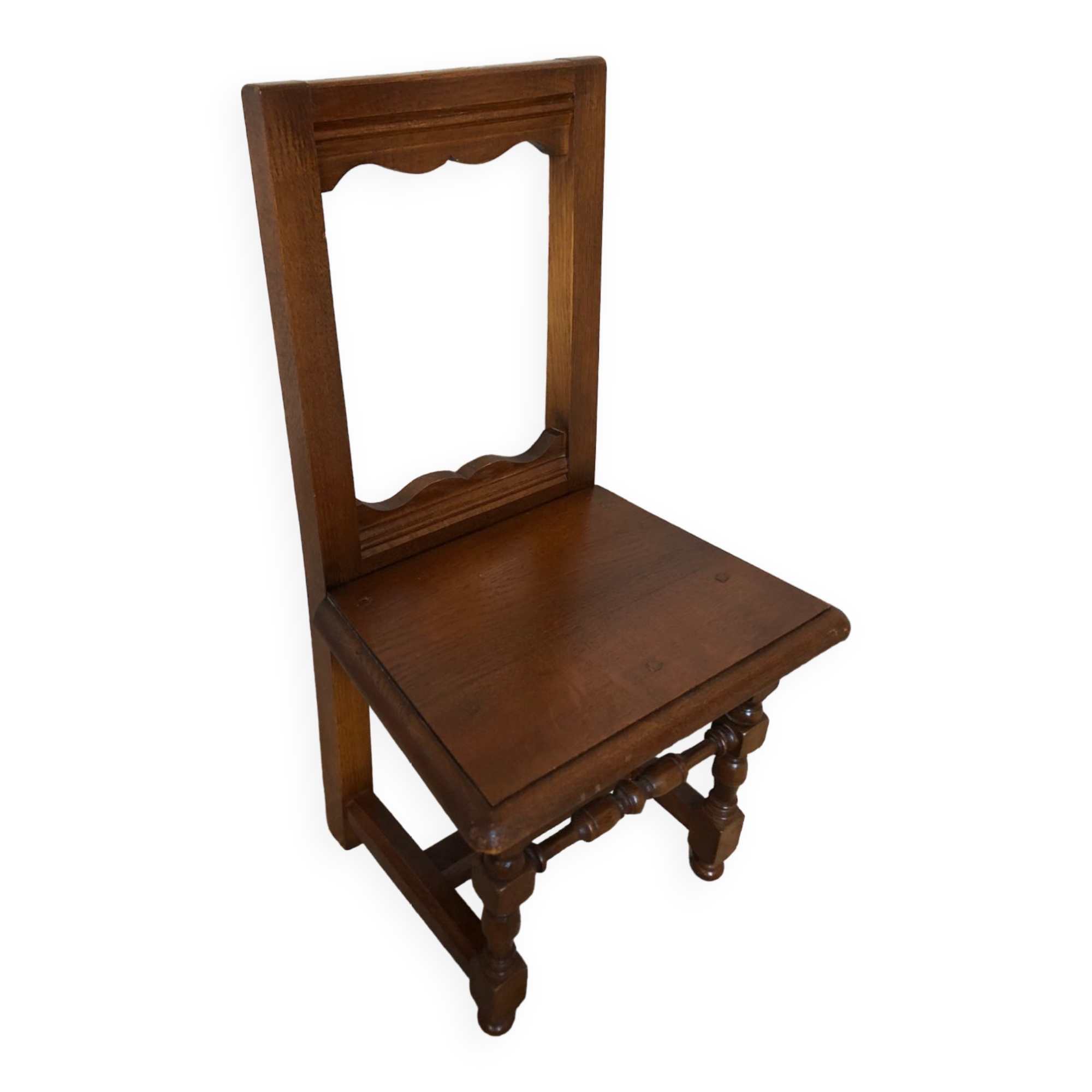 Ancienne chaise lorraine bébé enfant bois brut vintage