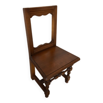 Old lorraine baby child chair vintage raw wood