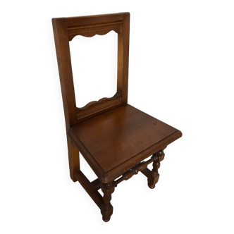 Ancienne chaise lorraine bébé enfant bois brut vintage