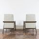 Vintage minimalist armchairs, Poland, 1960s, Set Of 2