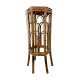 Rattan harness / bamboo console high table