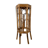 Sellette en rotin table haute console en bambou