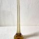 Amber glass soliflore vase, four-lobed base, 1960s-1970s.