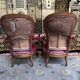 Paire de fauteuils époque Louis Philippe à crémaillère