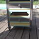 Meuble d appoint, commode 3 tiroirs, en bois, rénovée vintage