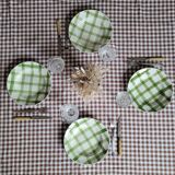 La Redoute x Selency set of 4 green semi-deep plates