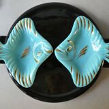 Plateau with its ceramic cups, 50s