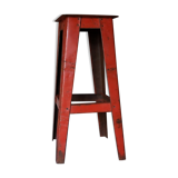 Vintage industrial stool made of recycled sheet metal