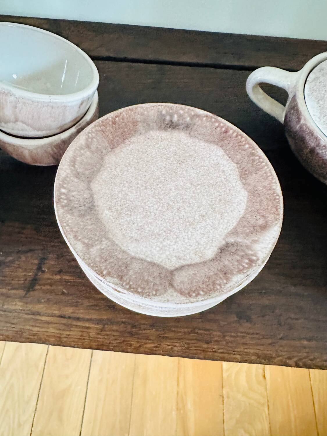 Vintage purple coffee set