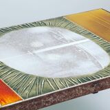 Table basse en céramique Roger Capron Soleil 1960
