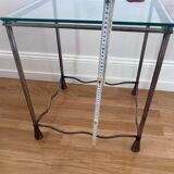 Marktex Beistelltisch mit Glasplatte (2000) – elegantes Vintage-Design mit