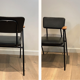 Paire de fauteuils laqués noirs Willy van de Meeren 1950