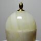 Small vintage box in beige marble/alabaster and brass