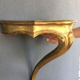 Wall console wood and stucco gilded fine XIX