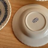 4 beverley english earthenware hollow plates