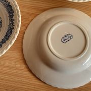 4 beverley english earthenware hollow plates