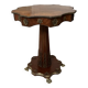 Marquetry pedestal table from the end of the 19th century
