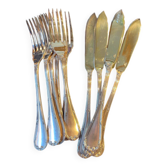 6 Christofle fish cutlery