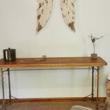Wrought iron console imitating ivy