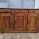 Vintage rustic Parisian sideboard with 3 doors and 3 drawers