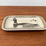 Vintage German ceramic bird plate by Thomas.
