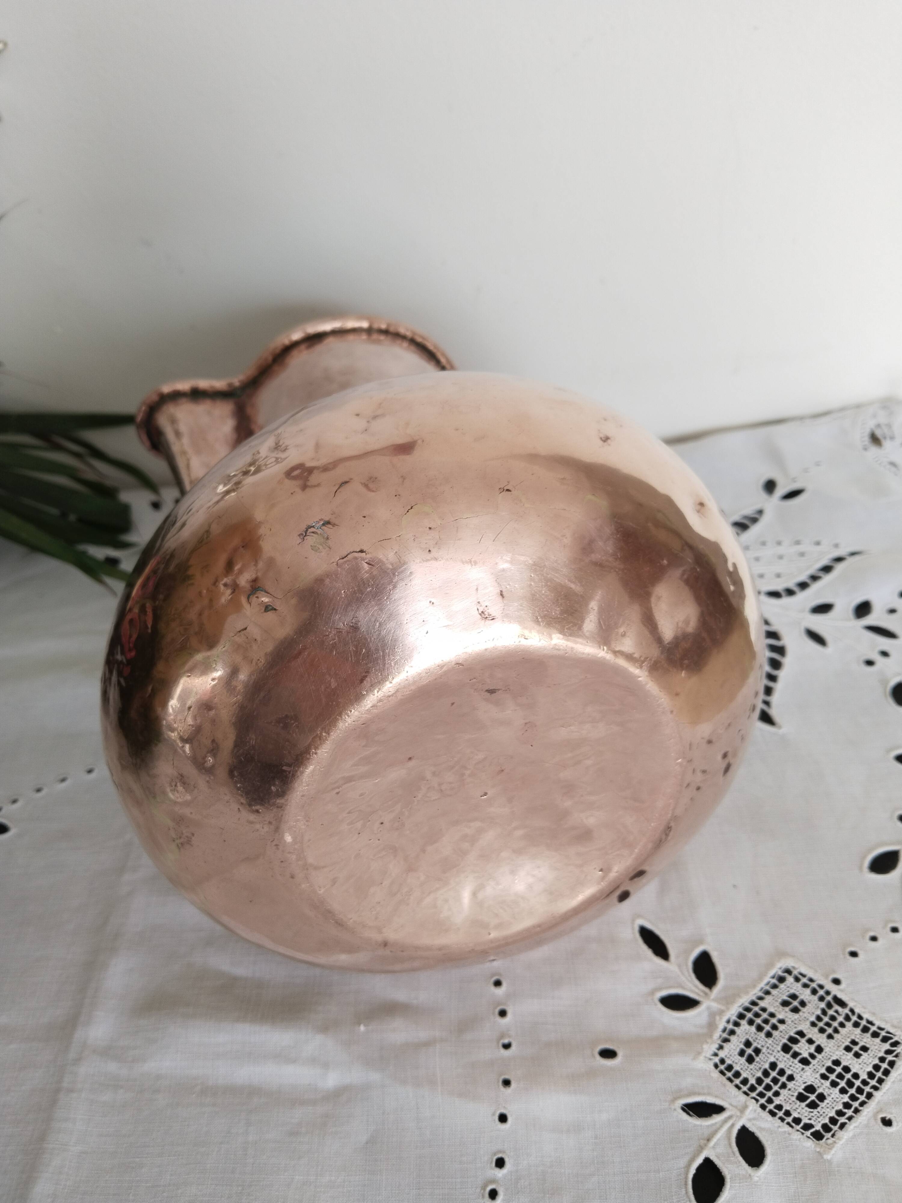 Old thick copper jug, jug