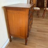 Commode vintage en bois massif, style Louis XV