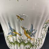 Moustiers earthenware flowerpot