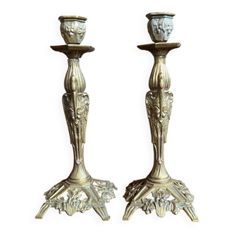 Art Deco candlesticks.