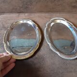 Lot de 2 petits plats inox