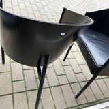 4x Original labeled Black Costes dining chairs by Philippe Starck