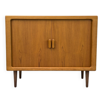 Danish Teak Sideboard with Tambour Doors from CFC Silkeborg, 1970s