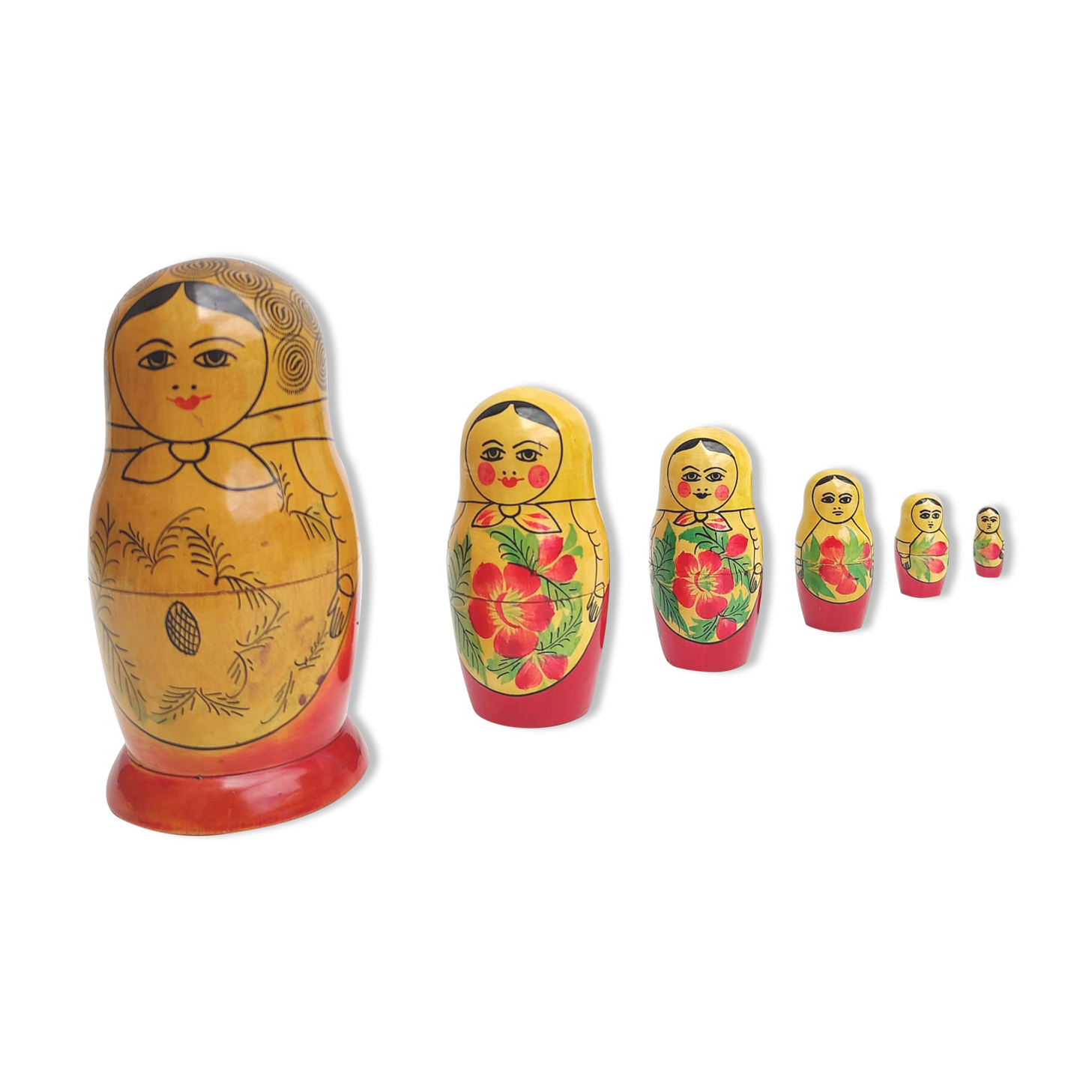 Russian nesting dolls matryoshka
