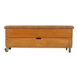 Vaulting Box as Shoe Cabinet, Bench on Wheels
