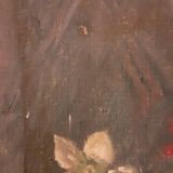 Painting, oil on canvas 1900 bouquet of flowers