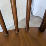 Ensemble de 4 chaises de salle à manger Windsor vintage : en bois des années 50 / STOL Kamnik