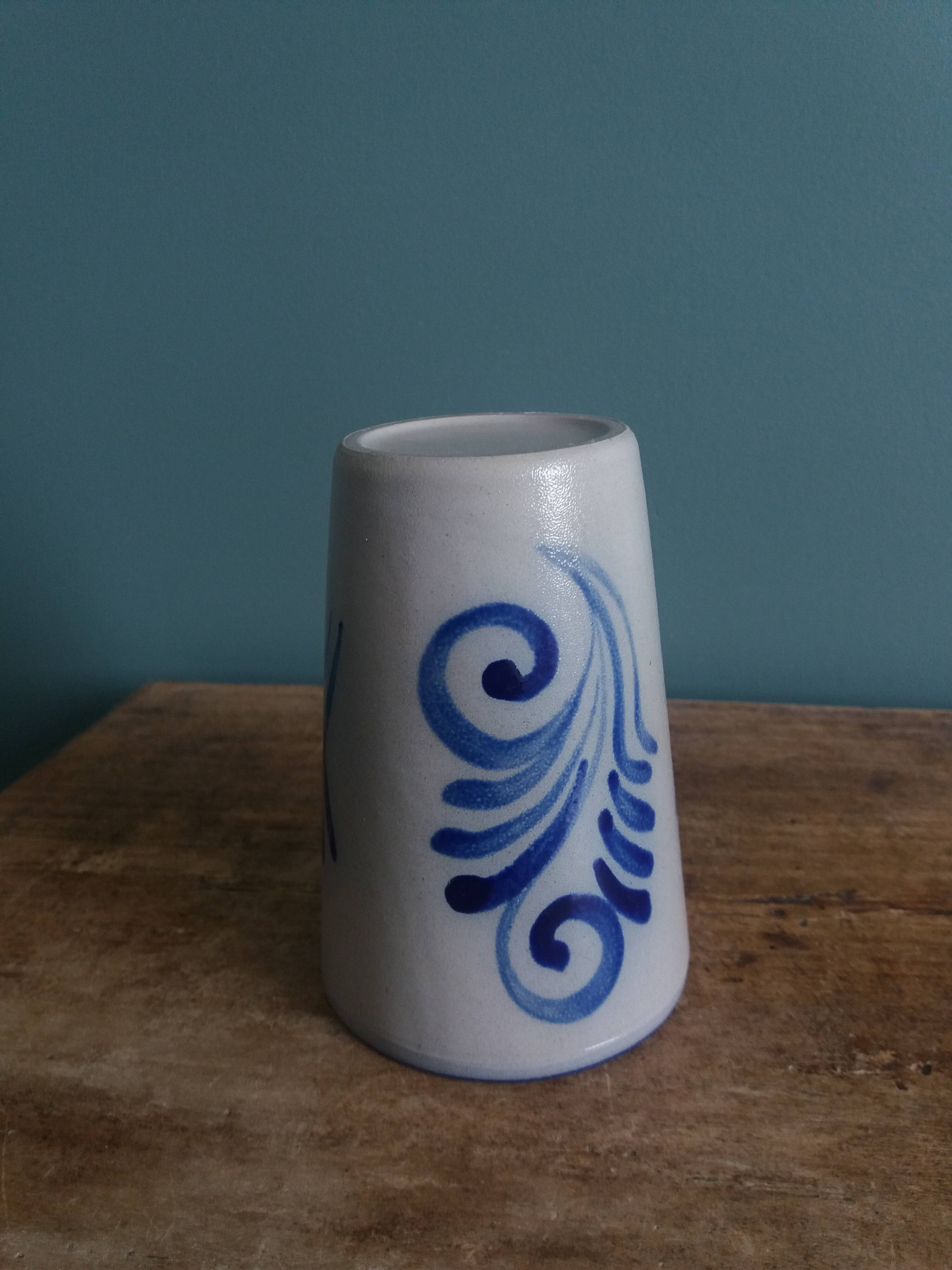 Alsace stoneware tumbler mug glass