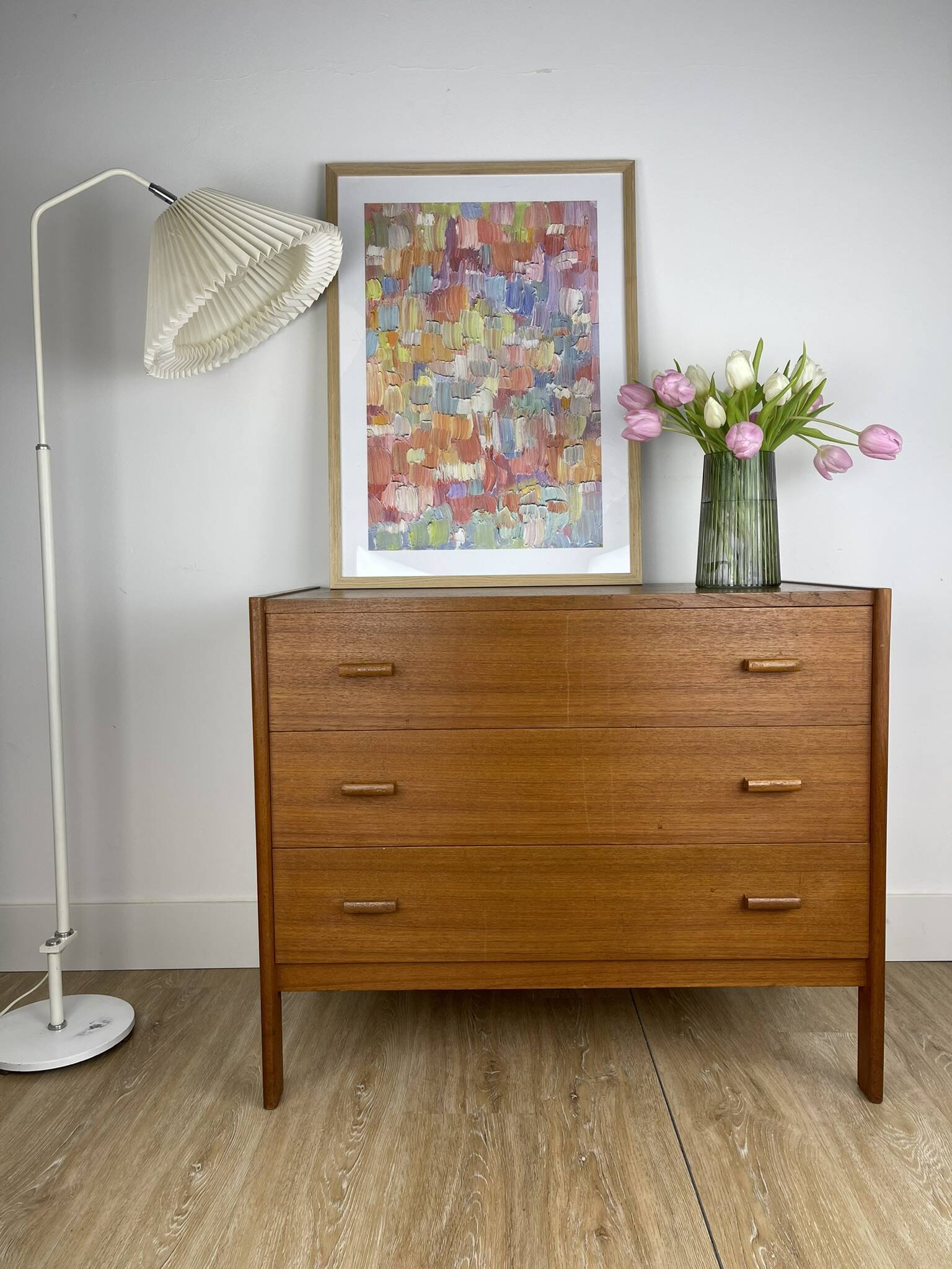 Scandinavian teak chest of drawers