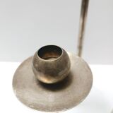Postmodern Silver-Plated Brass and Plexiglass Candelabrum by Mesa, Italy 1970s