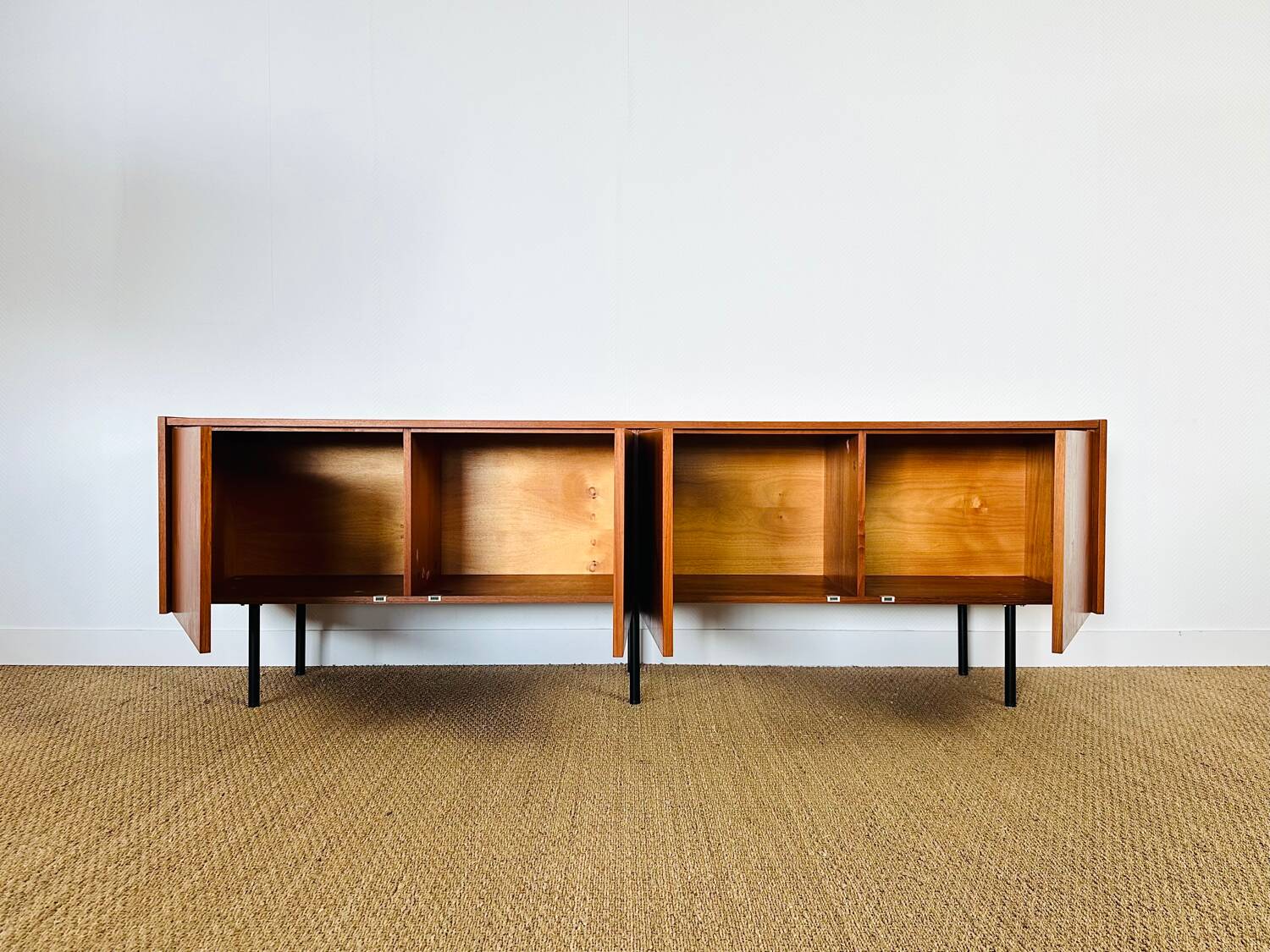 1960s minimalist Scandinavian teak sideboard
