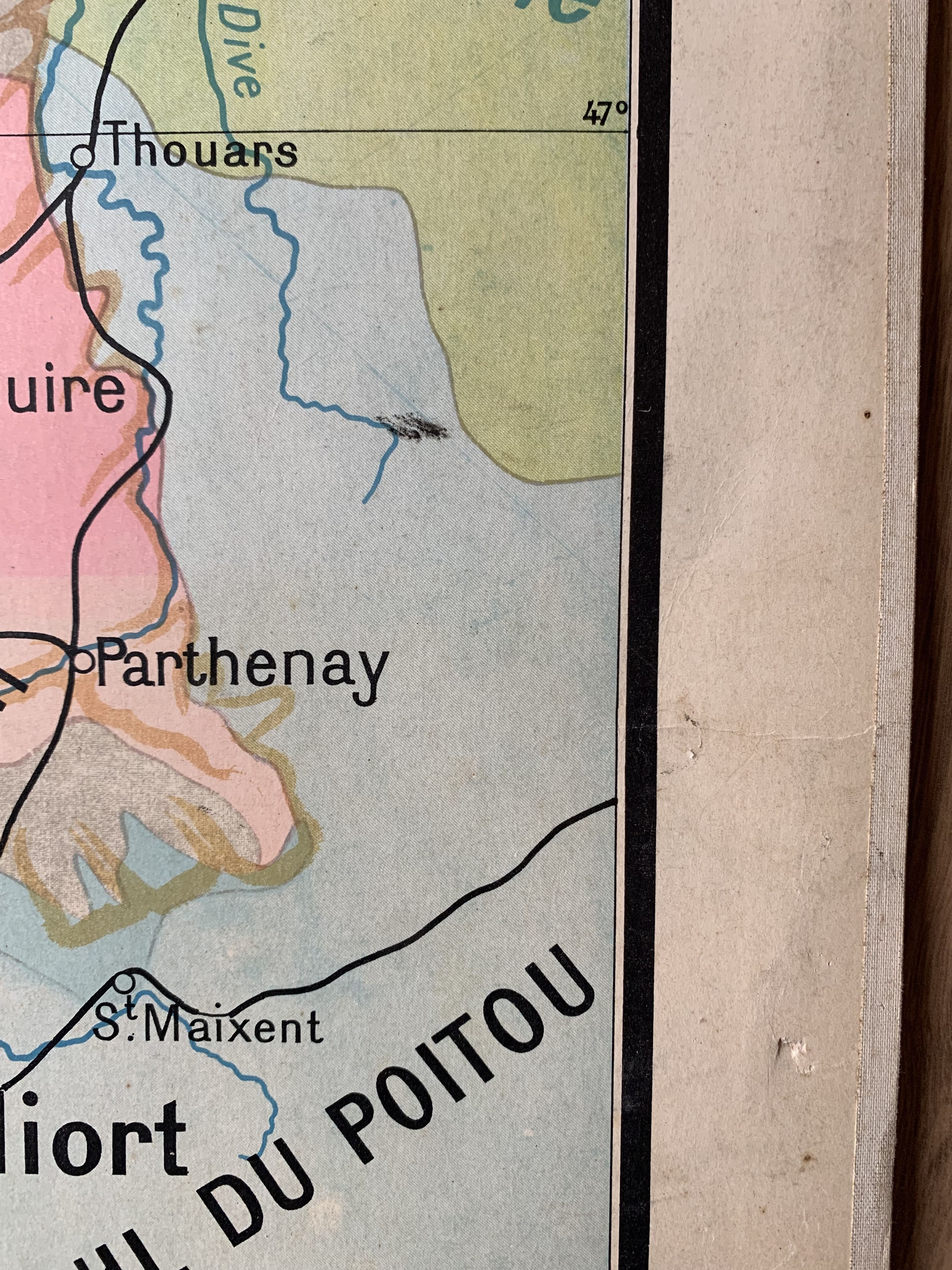 Map n°10 "Brittany and Vendée" by P. Kaeppelin and P. Deffontaines