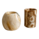 Pair of natural onyx candle holders