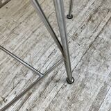 Set of 5 “silver moon” high stools Pascal Mourgue