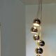Large space art waterfall chandelier from the 70s by “present time”
