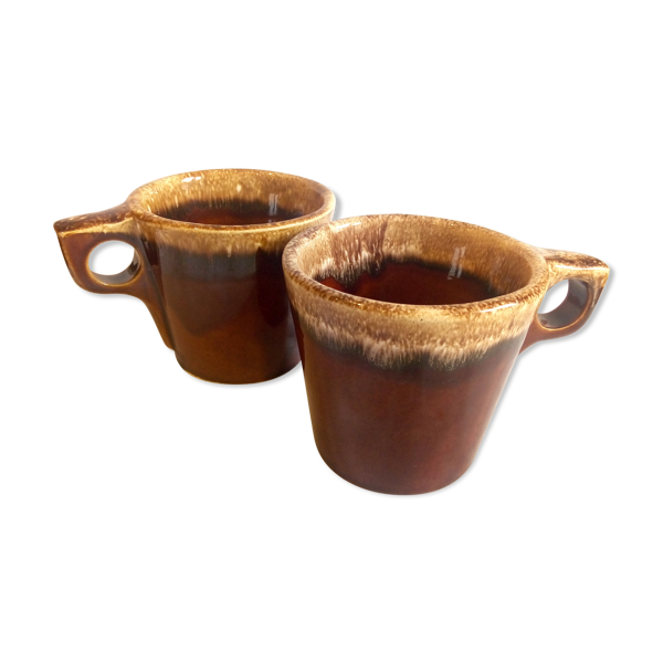 Duo de mugs américains teinte caramel