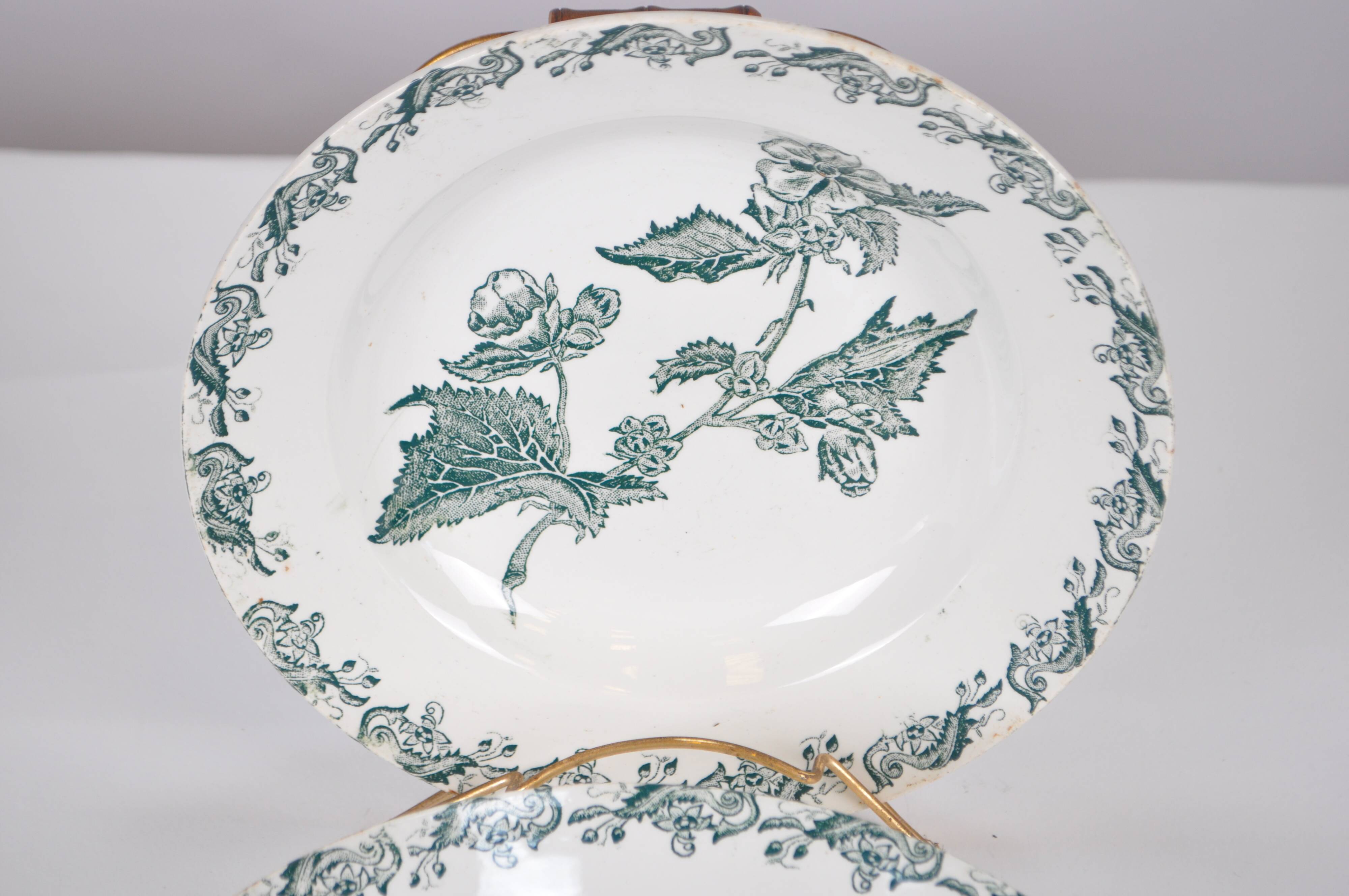 St Amand iron earth soup plates