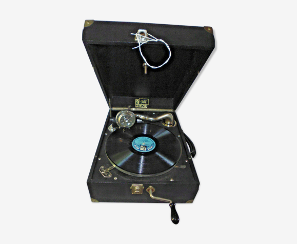 Valise Gramophone phonographe Pathé Diamond