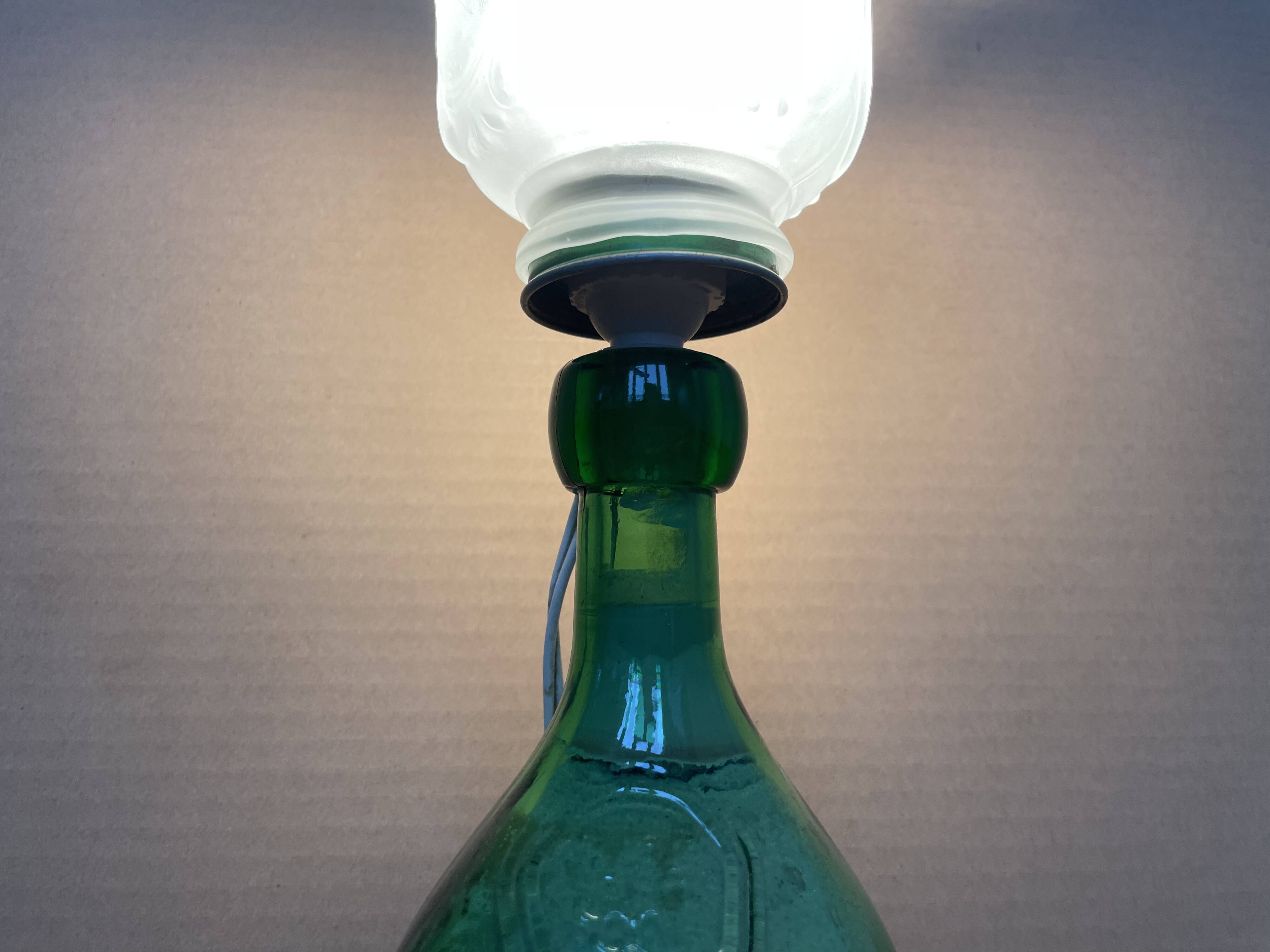 Antique glass table lamp
