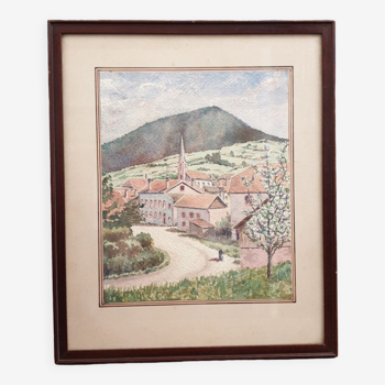 Old Watercolor 1938, Spring