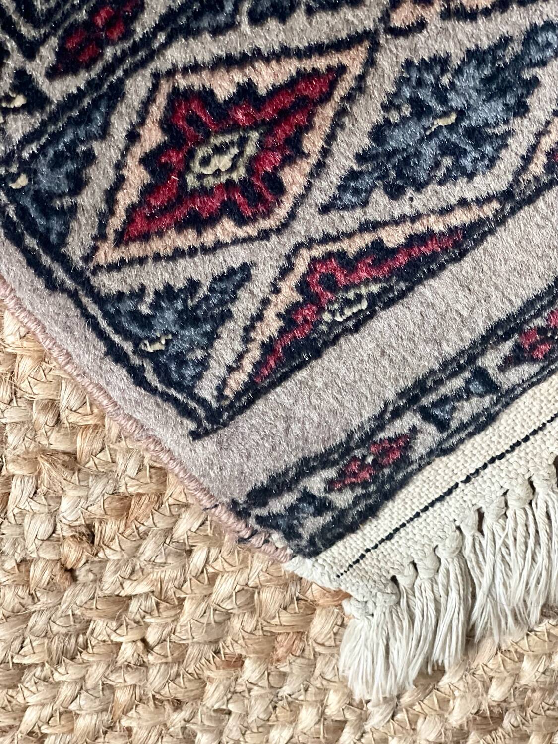 Antique Persian rug, signed.